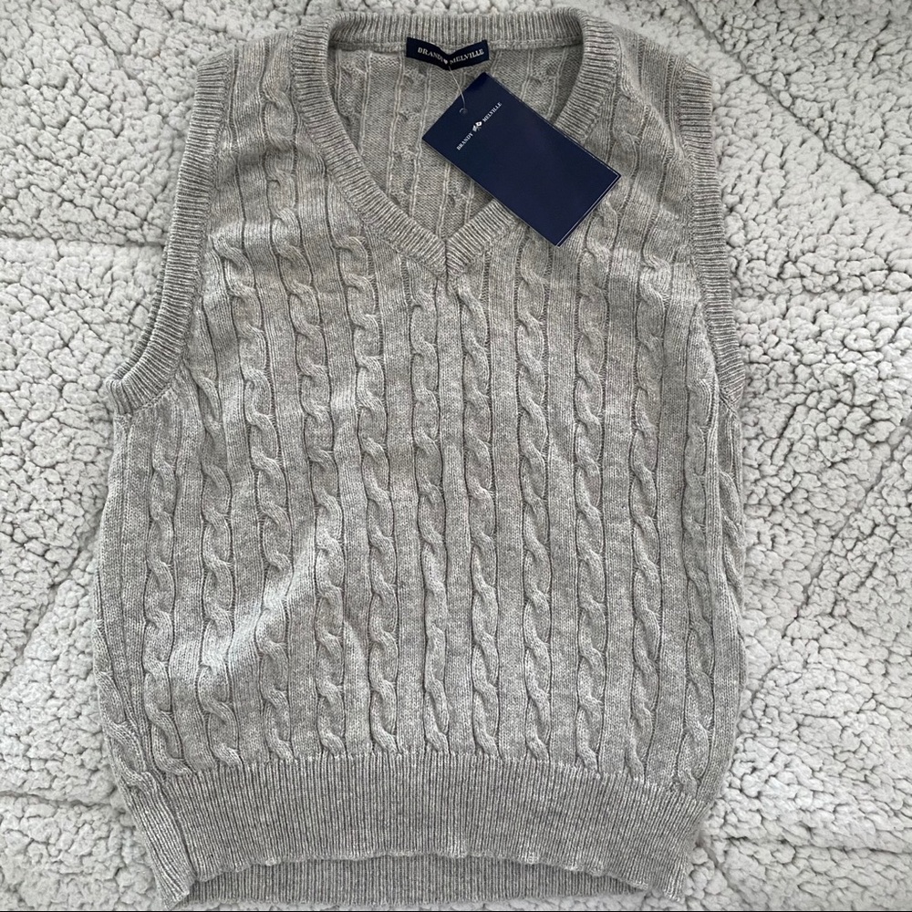 BRANDY MELVILLE Gray Sweater Vest